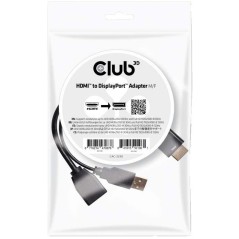 Club 3D CAC-2330 HDMI to DisplayPort 1.1 Adapter - High-Quality Connectivity for Stunning Displays!